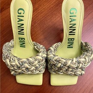 Gianni Bini
Bibby Woven Leather Corded Square Toe Sandals